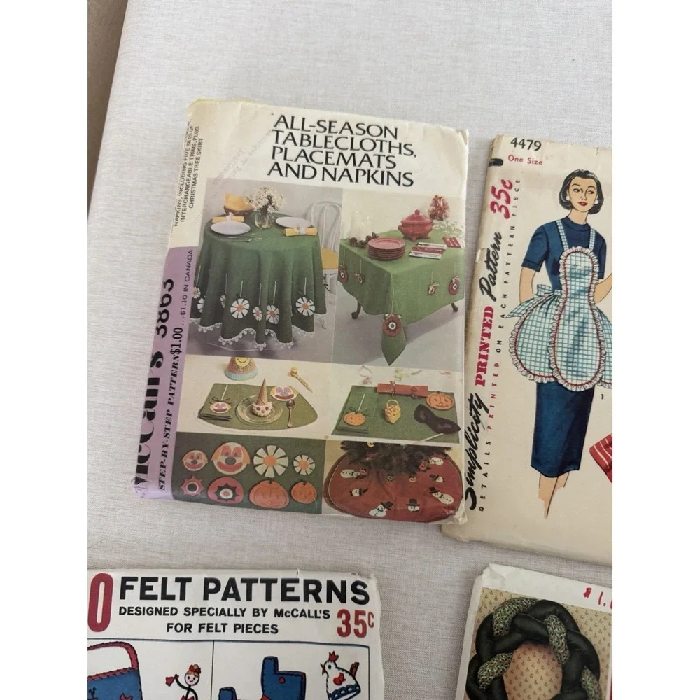 Vintage Sewing Pattern Lot McCalls‎ Simplicity Avon Crafts Decor Uncut Mixed Lot